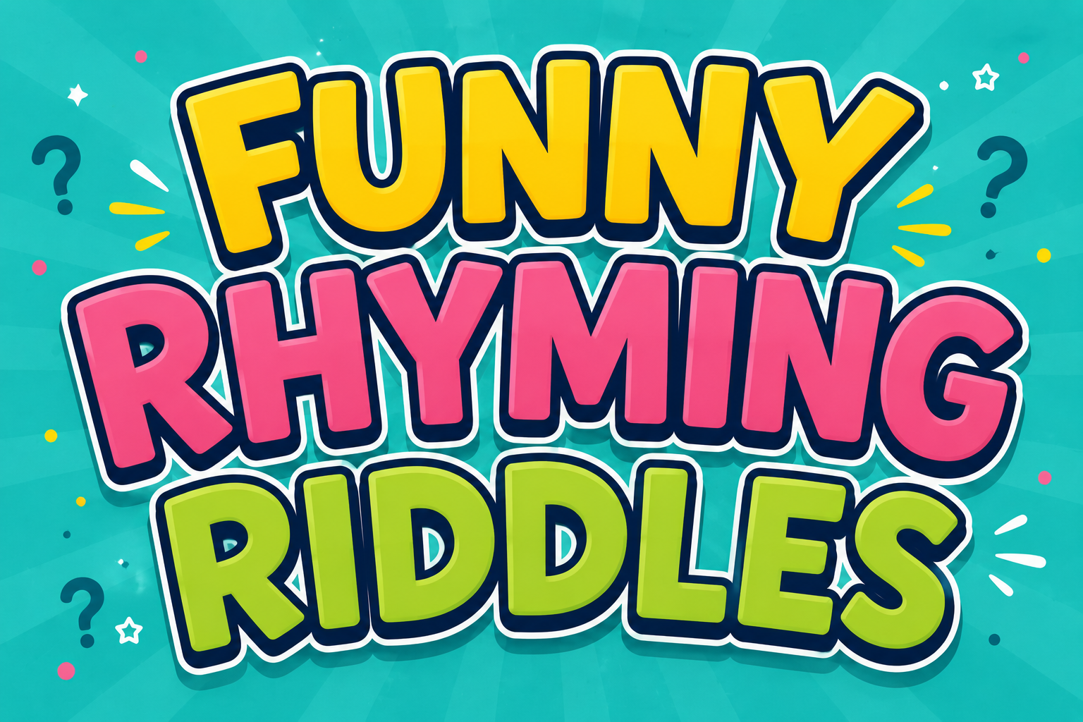 Funny Rhyming Riddles