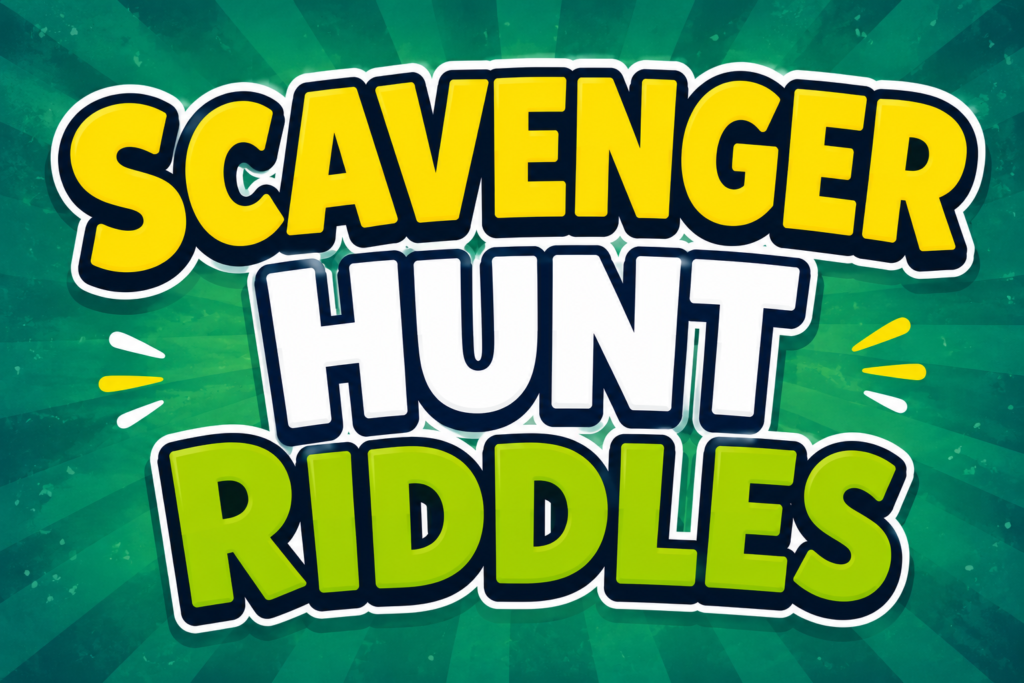 scavenger hunt riddles