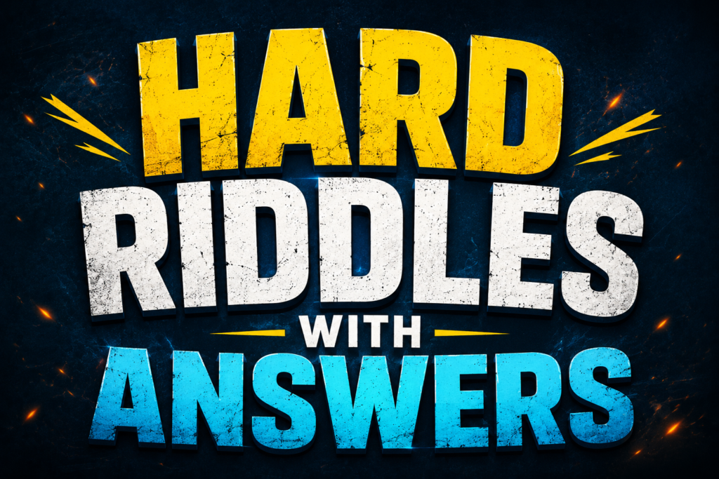 hard riddles with answers