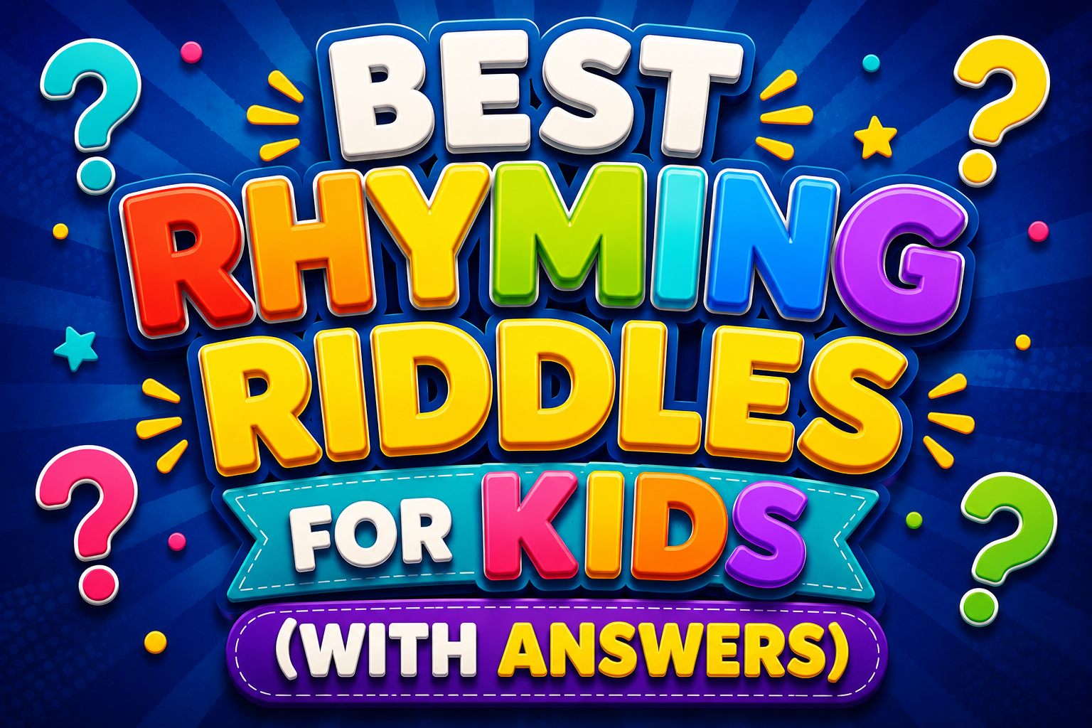 rhyming riddles for kids