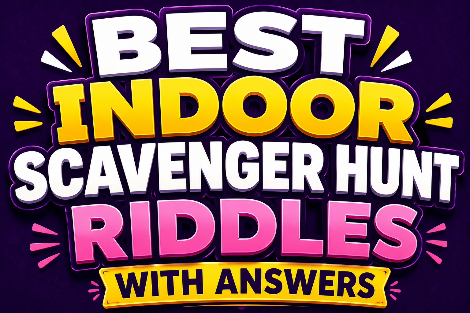 indoor scavenger hunt riddles